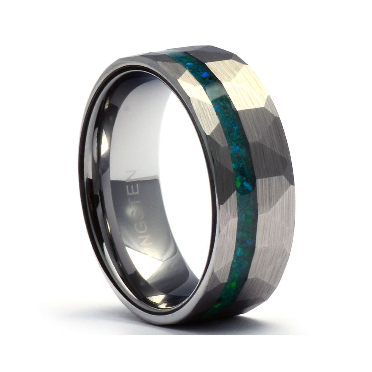 The Tyler Mens Emerald Wedding Band Parie Jewelry