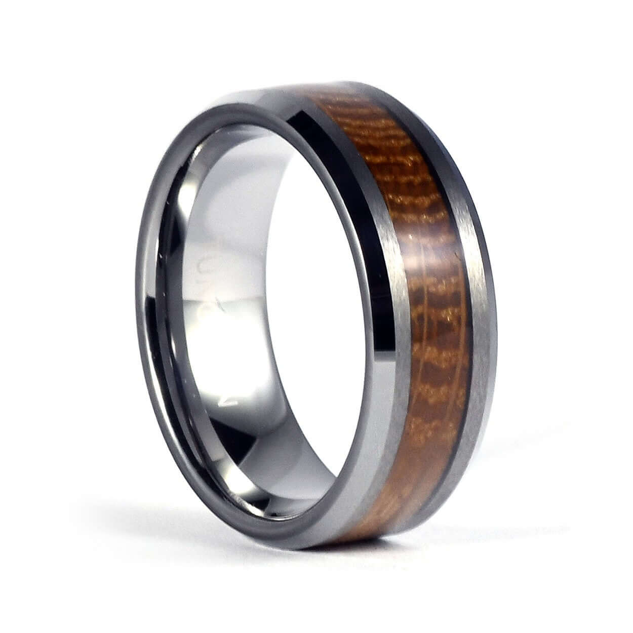 The Jack - Tungsten / Wood Whiskey Barrel Men's Wedding Ring