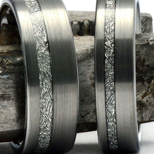 Tungsten Meteorite Ring, Mens Wedding Band, Tungsten Ring, Mens Wedding Ring, Tungsten Band, Meteorite Band Ring, Personalized Ring for Men