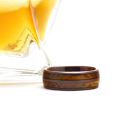 Thumbnail for The Whiskeymen - Tungsten / Whiskey Barrel Men's Wedding Ring Dome