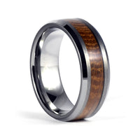 Thumbnail for The Jack - Tungsten / Wood Whiskey Barrel Men's Wedding Ring