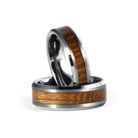 Thumbnail for The Jack - Tungsten / Wood Whiskey Barrel Men's Wedding Ring