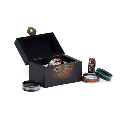 The King - Tungsten Men's Wedding Band - Whiskey Barrel Ring