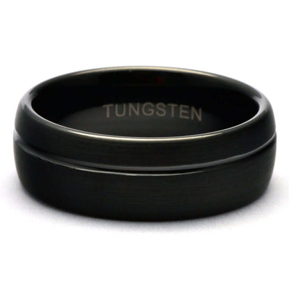 Tungsten Ring, Men's Tungsten Wedding Band, Men's Black Wedding Band, Black Tungsten Ring, Tungsten, Tungsten Band, Personalized Ring