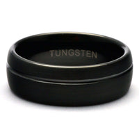 Thumbnail for Tungsten Ring, Men's Tungsten Wedding Band, Men's Black Wedding Band, Black Tungsten Ring, Tungsten, Tungsten Band, Personalized Ring