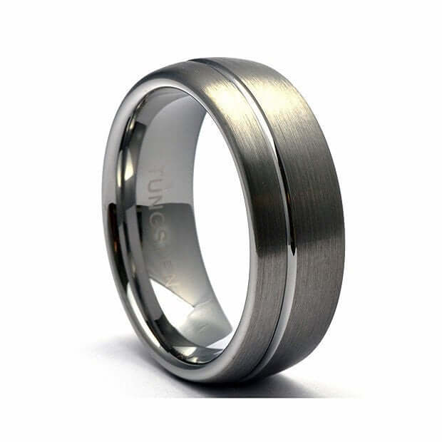 Matte Tungsten Ring, Men's Tungsten Wedding Band, Men's Tungsten Ring, Matte Tungsten Band, Men's Tungsten, Personalized Engraving