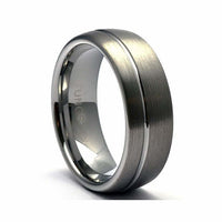 Thumbnail for Matte Tungsten Ring, Men's Tungsten Wedding Band, Men's Tungsten Ring, Matte Tungsten Band, Men's Tungsten, Personalized Engraving