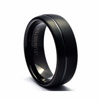 Thumbnail for Tungsten Ring, Men's Tungsten Wedding Band, Men's Black Wedding Band, Black Tungsten Ring, Tungsten, Tungsten Band, Personalized Ring