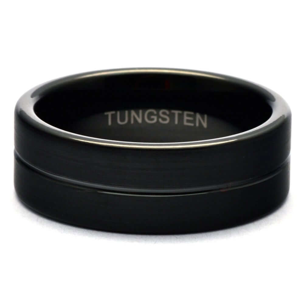 Tungsten wedding band mens, Black ring for men, Tungsten ring, Mens wedding band tungsten, Black wedding band ring, Tungsten band, Mens ring