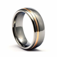 Thumbnail for Silver tungsten ring, Tungsten wedding band for men or women, Men's wedding band, Shiny ungsten band, Men's ring, Promise ring