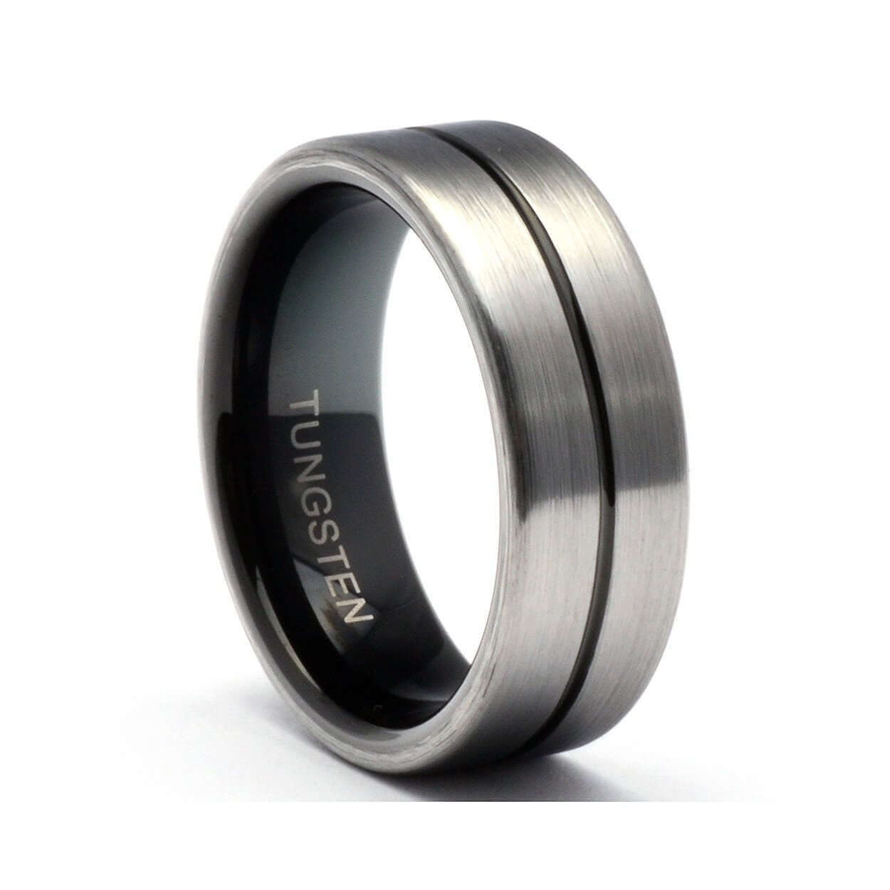 Mens Wedding Band, Tungsten Ring, Mens Wedding Ring, Tungsten Wedding Band, Ring for Men, Women, Tungsten Band, 8MM Wide, Personalized Ring