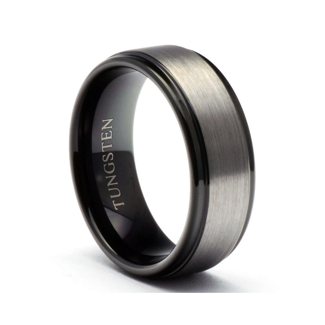 Black Mens Wedding Band, Tungsten Ring Men, Tungsten Wedding Band Black, Black Ring, Tungsten Band, Promise Ring, Mens Ring, Ring for Men