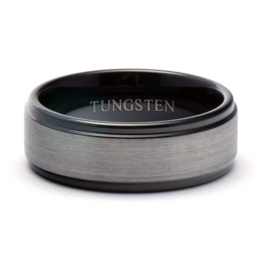 Black Mens Wedding Band, Tungsten Ring Men, Tungsten Wedding Band Black, Black Ring, Tungsten Band, Promise Ring, Mens Ring, Ring for Men