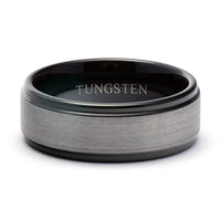 Thumbnail for Black Mens Wedding Band, Tungsten Ring Men, Tungsten Wedding Band Black, Black Ring, Tungsten Band, Promise Ring, Mens Ring, Ring for Men