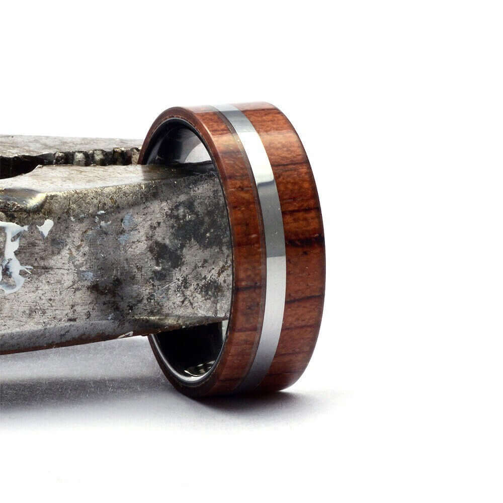 Mens wood ring, Tungsten wedding band, Whiskey barrel ring, Mens wedding band ring, tungsten band, Wood mens promise ring, Personalized ring