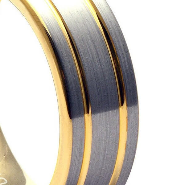 Gold Tungsten Ring, Wedding Band for Men, Ring for Men, Gold Tungsten Band, Mens Wedding Band, Tungsten Band, Gifts for Him