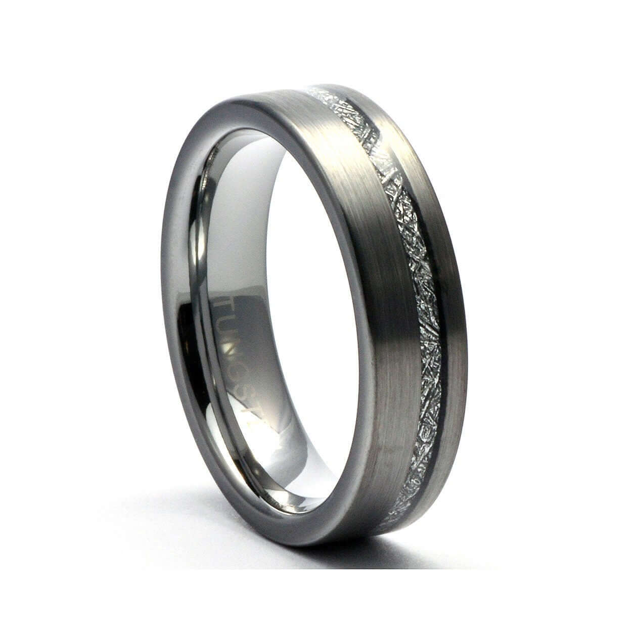 Tungsten Meteorite Ring, Mens Wedding Band, Tungsten Ring, Mens Wedding Ring, Tungsten Band, Meteorite Band Ring, Personalized Ring for Men