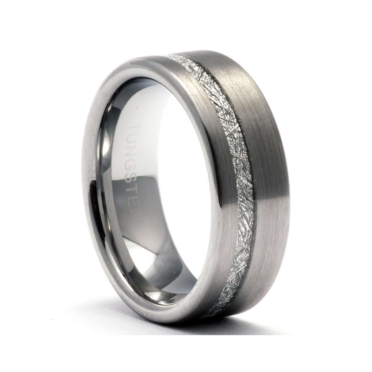 Tungsten Meteorite Ring, Mens Wedding Band, Tungsten Ring, Mens Wedding Ring, Tungsten Band, Meteorite Band Ring, Personalized Ring for Men