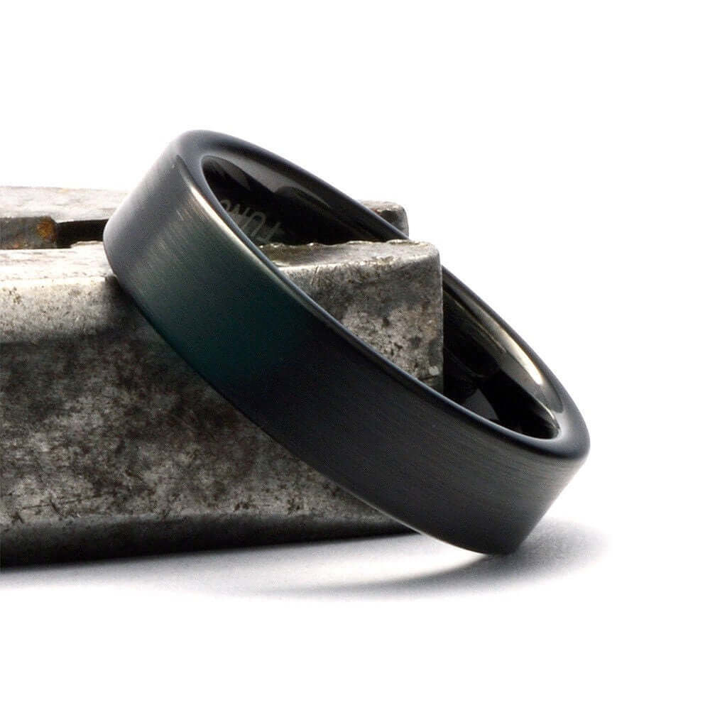 Tungsten Ring - Men's Tungsten Wedding Band - Men's Black Wedding Band - Black Tungsten Ring - Tungsten - Tungsten Band - Personalized Ring