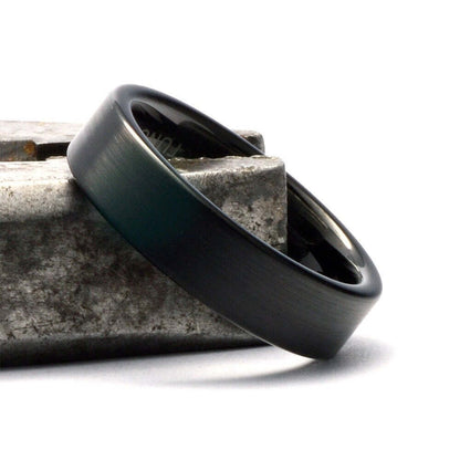 Tungsten Ring - Men's Tungsten Wedding Band - Men's Black Wedding Band - Black Tungsten Ring - Tungsten - Tungsten Band - Personalized Ring