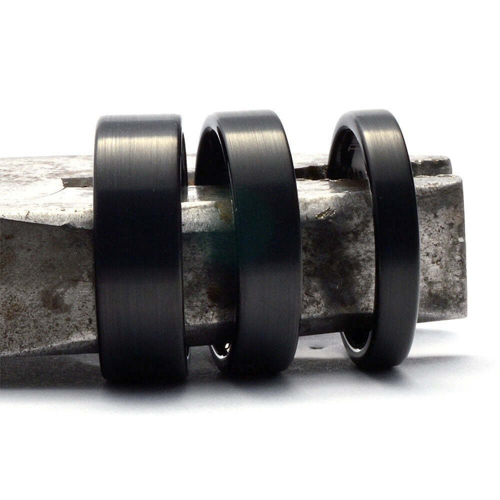 Tungsten Ring - Men's Tungsten Wedding Band - Men's Black Wedding Band - Black Tungsten Ring - Tungsten - Tungsten Band - Personalized Ring