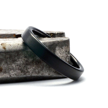 Tungsten Ring - Men's Tungsten Wedding Band - Men's Black Wedding Band - Black Tungsten Ring - Tungsten - Tungsten Band - Personalized Ring