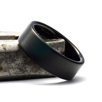 Tungsten Ring - Men's Tungsten Wedding Band - Men's Black Wedding Band - Black Tungsten Ring - Tungsten - Tungsten Band - Personalized Ring