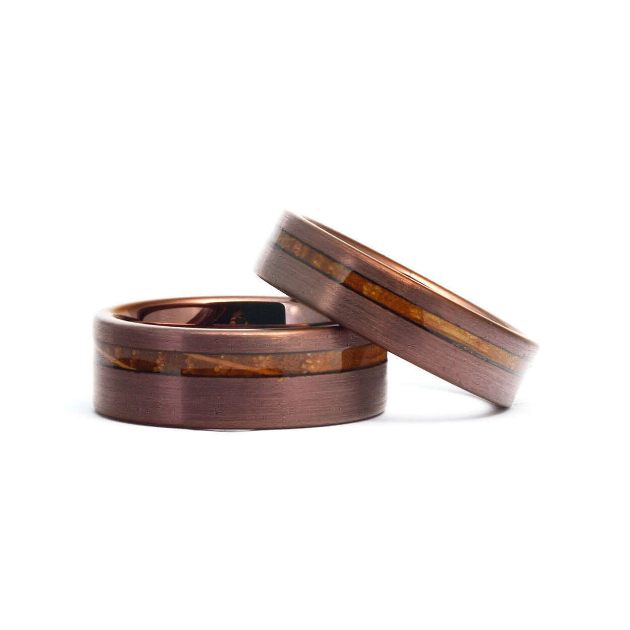 Whiskey Barrel Wedding Ring, Men's Tungsten Wedding Band, Brown Wood Ring, Tungsten Men's Ring, Tungsten Band, Whiskey Barrel, Handmade Ring